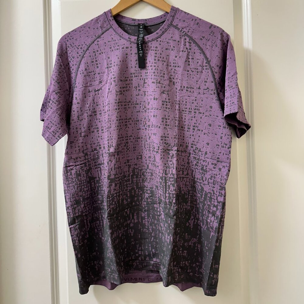 lululemon Metal Vent Tech Short Sleeve Shirt Men's M Purple